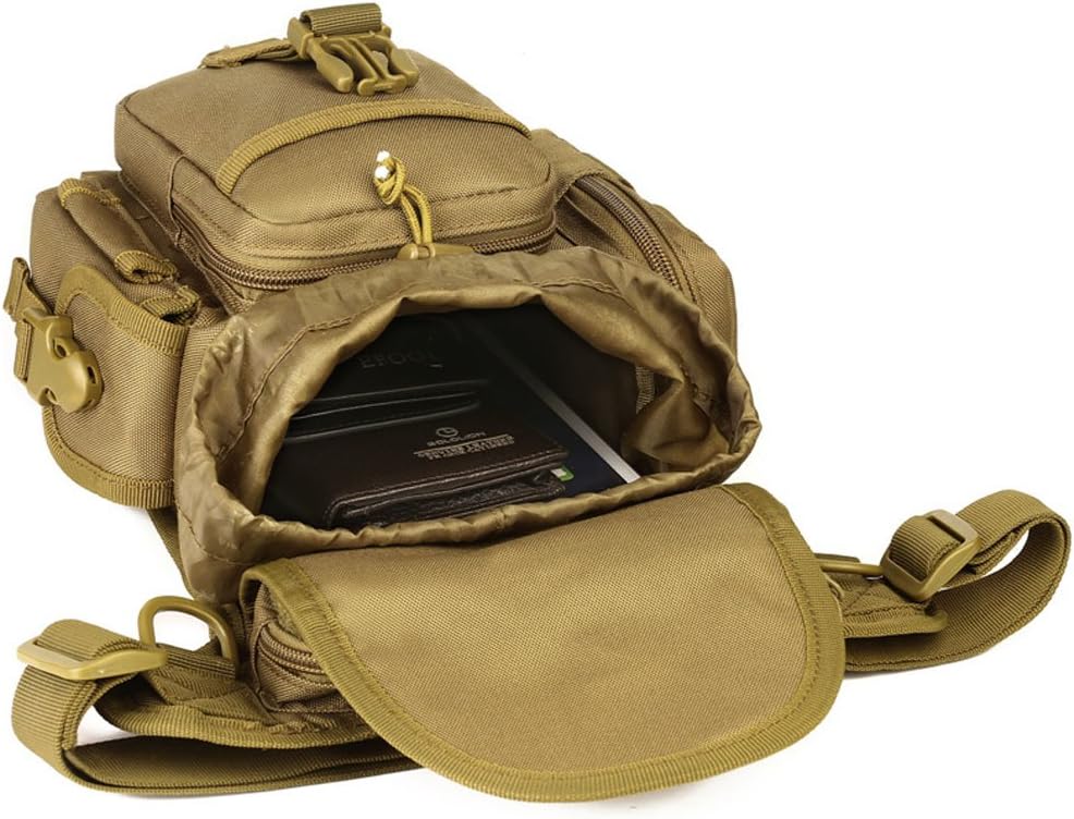 Nylon Drop Leg Bag Hiking Waist Pack for Men Women Tactical Motorcycle Bike Cycling Riding Travel Outdoor Sports Fanny Pouch
