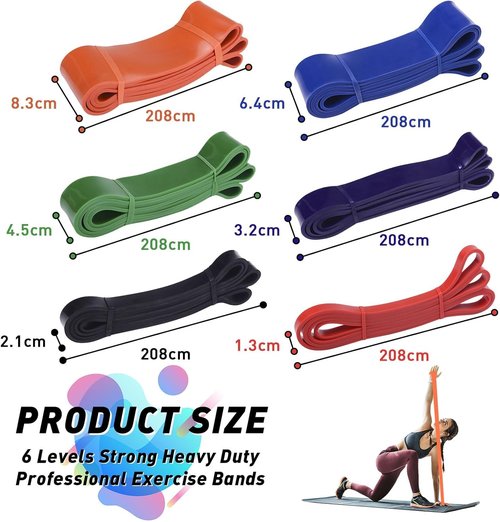 Basketball Resistance Band Training Dribbling Fitness Single Circle 6 Levels Strong Heavy Duty Professional Exercise Bands Natural Latex 41 Inch Loop
