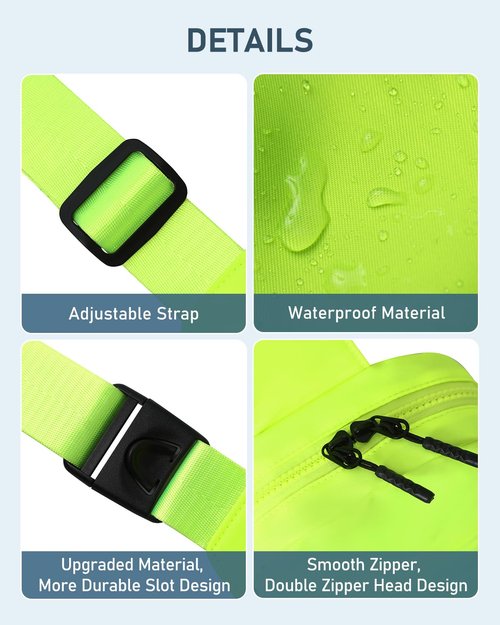 GEEAD Small Sling Bag for Women and Men Mini Crossbody Phone Chest Bag Waterproof Nylon Shoulder Bag Workout Gym Travel