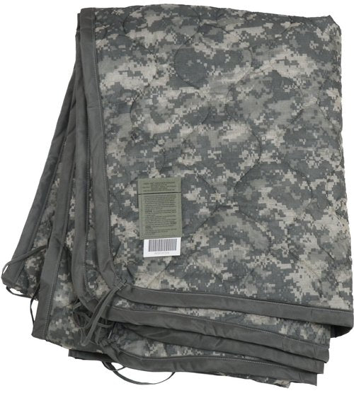 Gear Rack Authentic US Military Poncho Liner Blanket Woobie Camouflage Military Issue USGI Thermal Insulated (UCP/ACU)