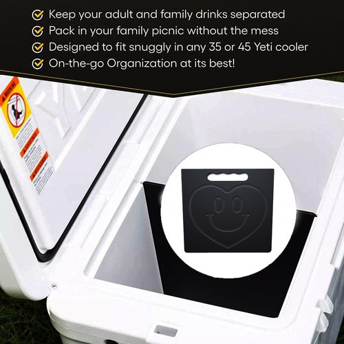 Cooler Divider, YETI Tundra 35&45 Cooler Divider Cutting Board, Cutting Board and Dividers - Specifically Designed for Compatible with The Yeti Tundra 35&45 Quart Models Coolers.