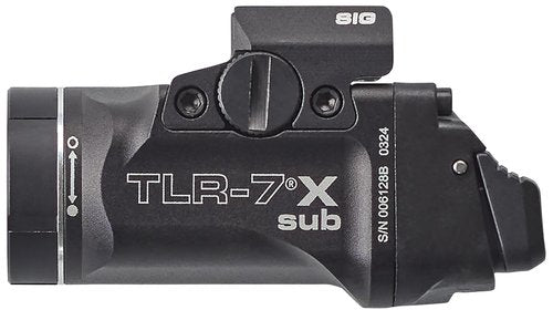 Streamlight 69406 TLR-7 X sub USB 500-Lumen 5000-Candela Weapon Light Designed Exclusively and Solely for Sig Sauer P365/XL Closed Rail Systems, Includes Mounting Kit, Key, and Multi-Tool, Black