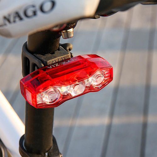 CATEYE AMPP & ViZ USB Rechargeable Bike Light Combo Kit – IPX4 Waterproof High Lumen AMPP Opticube™ LED Headlight & ViZ USB Daytime Safety Light, Visible up to 1 Mile, Fits Road, MTB, Gravel Bikes