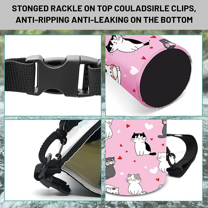 Waterproof Dry Bag,Roll Top Cute Animal Lovely Pet Cat Small Waterproof Backpack 5L/10L/20L Floating and Lightweight Bags for Kayaking, Boating, Fishing, Swimming and Camping