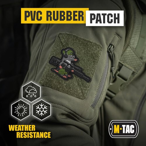 M-Tac Morale Patch - PVC 3D Funny Military Tactical Patch - Tactical Cool Army Meme Patches for Vest, Backpacks, Hats - Hook and Loop Patches (Mole)