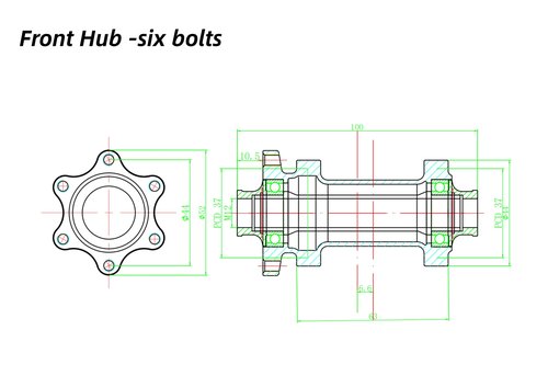 rningo Road Bike Hubs Straight Pull 24 Holes Ultralight Road Bike Disc Brake Hubset, Support Quick Release/Thru Alxe Convert HG Freehub for 8/9/10/11/12 Speed (Six Bolts)