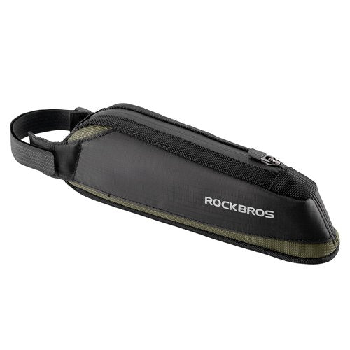 ROCKBROS Bike Frame Bag Top Bike Tube Bag Bike Triangle Bag Small Aerodynamic Bag for Triathlon and Gravel Bikes black