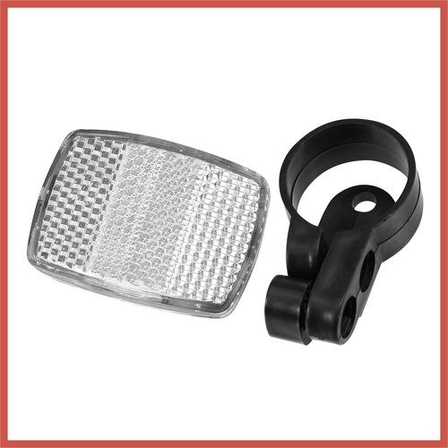 ACROPIX 10pcs Bicycle Front Rear Reflector Kit Mountain Bike Safety Warning Reflectors for Handlebar Seatpost and Night Cycling Red and White Car Parts