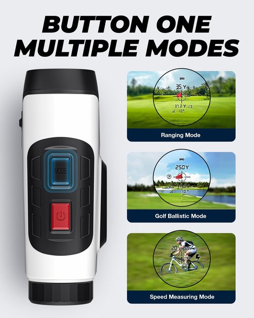 TAKENJOY Golf Rangefinder with Slope, 7X Magnification Golf Range Finder, 1200 Yards Range Finder Golf, Magnetic Laser Rangefinder with IP54 Waterproof, Rechargeable and Flag Pole Locking Vibration