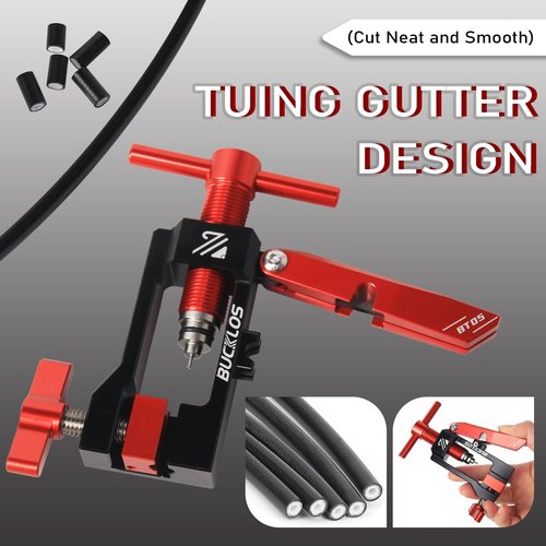 BUCKLOS Bike Brake Hydraulic Disc Brake 2 in 1 Needle Driver Insertion Tool Hose, with Mineral Hose Cutting Tools BT05 for MTB Road Bike Compatible with BH90/BH59/Avid/MAGURA/Banjo