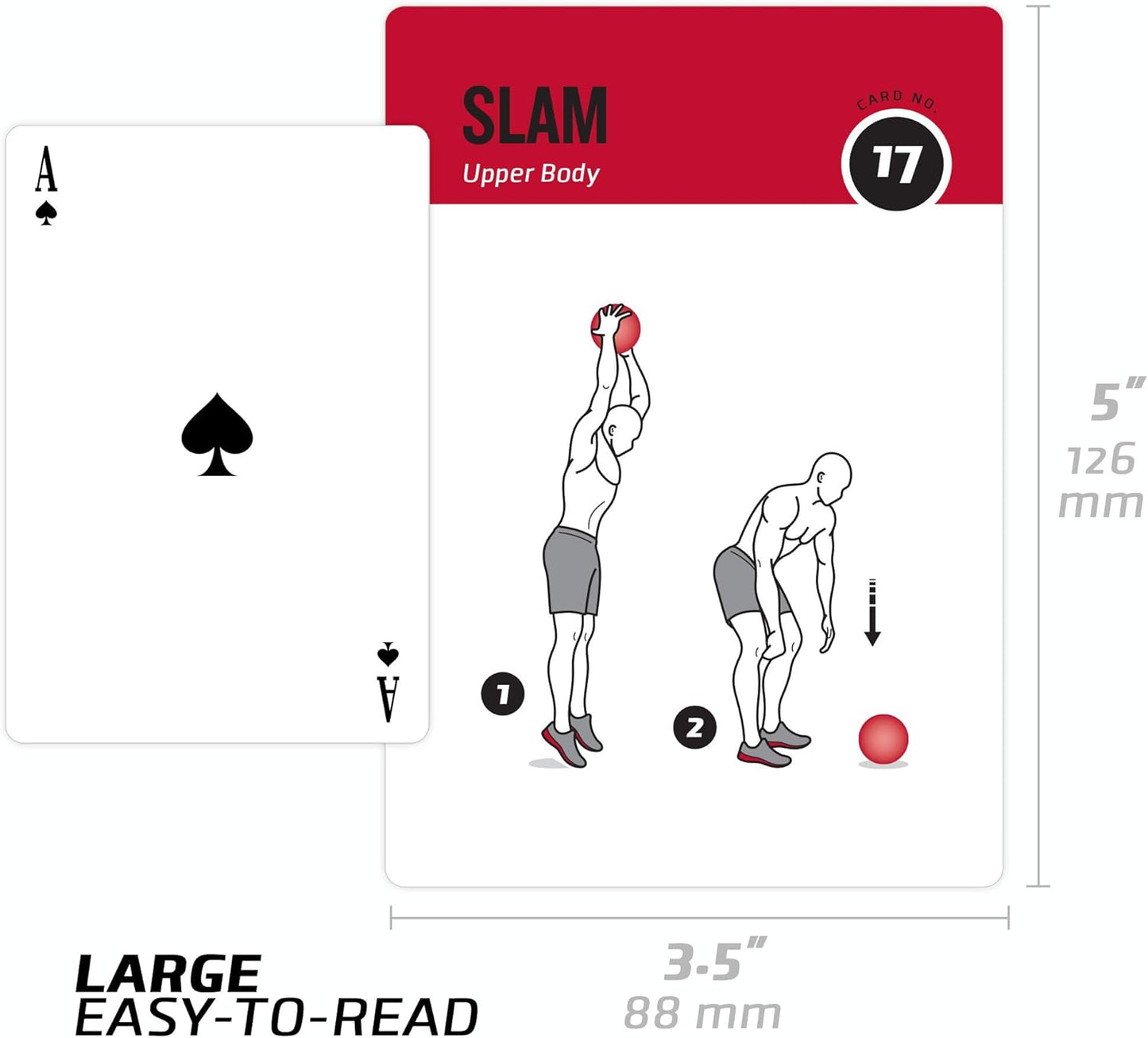 NewMe Fitness Yoga Pose Workout Cards, Instructional Fitness Deck for Women & Men, Beginner Fitness Guide to Training Exercises at Home or Gym