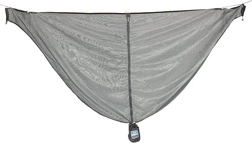 Equip Outdoors Hammock Mosquito Net with No-See Polyester Mesh 360-Degree Protection Camping Hammock, Travel Hammock, Portable Hammock Accessories Included, Camping Essentials (Grey)