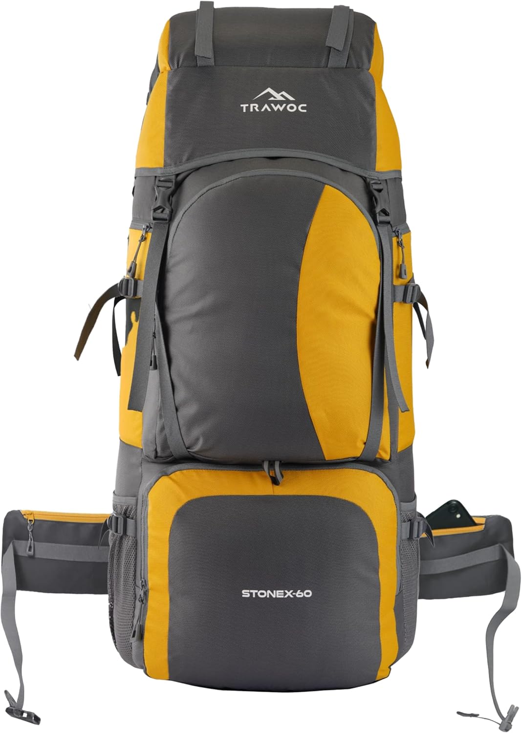 STONEX 60 Ltr Travel Backpack Trekking Rucksack bag for Men & Women Travel Camping Hiking Backpack, Sky Blue