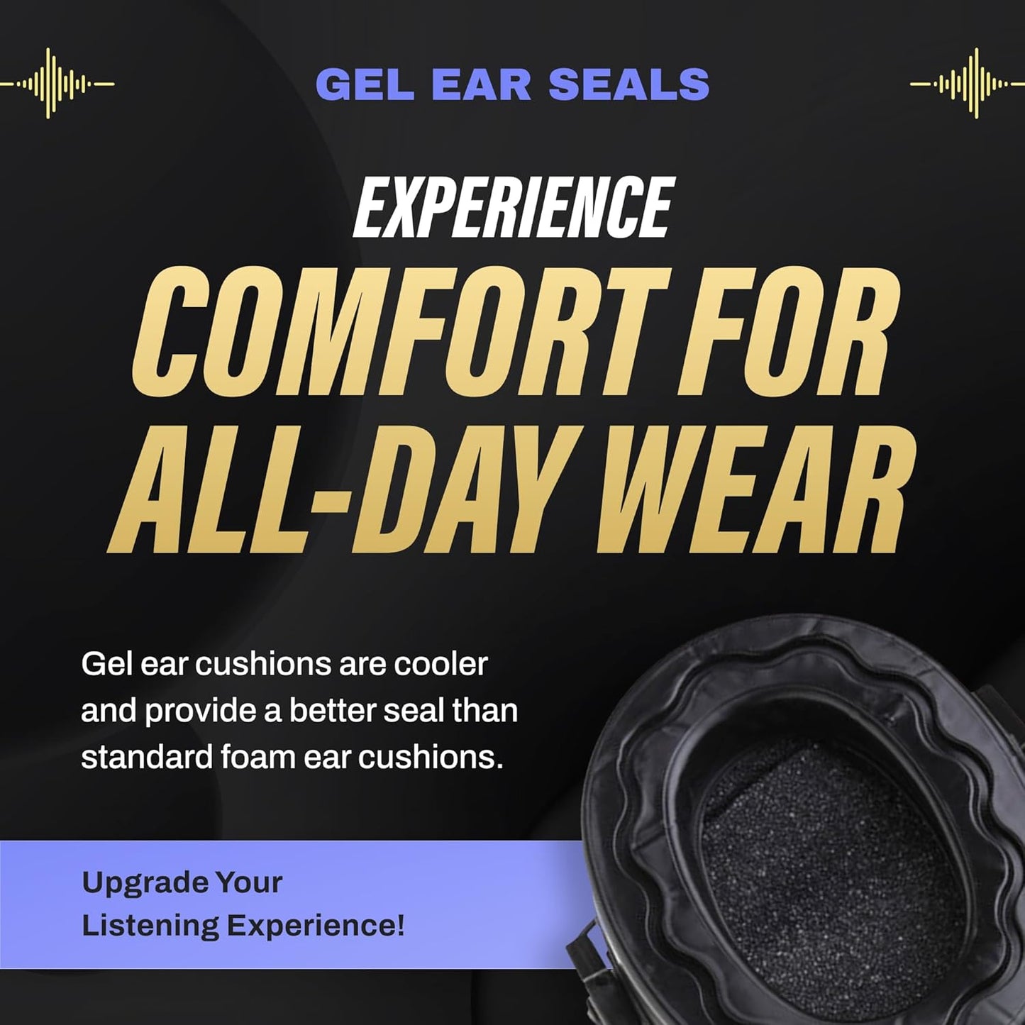 Pro Ears Gold II 26 Ear Muffs, NRR 26, Military Grade Hearing Protection w/DLSC Compression, Gel Ear Seals & Auto Shut Off