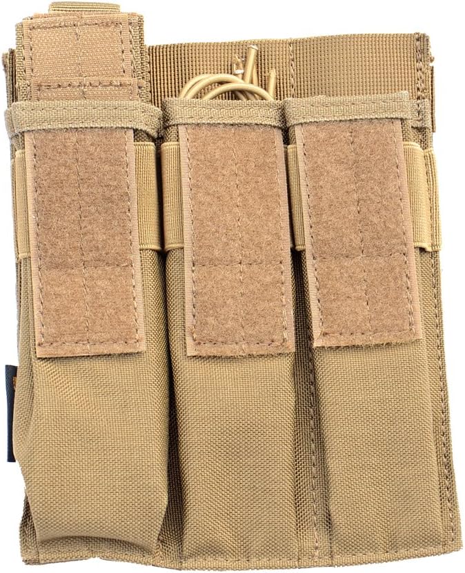 Tactical Molle Magazine Pouch, Kriss Tactical Pistol Triple Mag Pouch, Multi-use