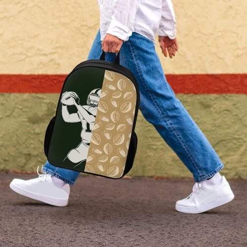 Coloranimal Boys Girls Backpack Knapsack Soccer Printed Travel Hunting Daypack