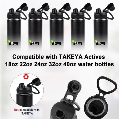 XIHIRCD 4pcs Gasket Replacement for Takeya Actives, Silicone Sealing Ring Compatible with Takeya Actives 18/24/32/40oz Water Bottle Lid Gasket Replacement for Takeya Actives