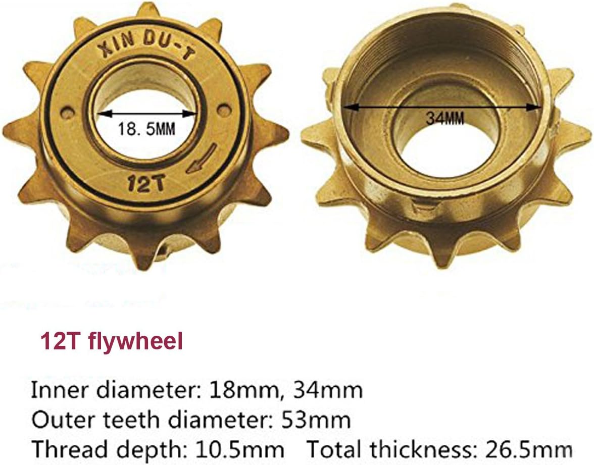 SENQI Bike Freewheel Sprocket Gear Single Speed 12T 14T 16T and 3 Speed