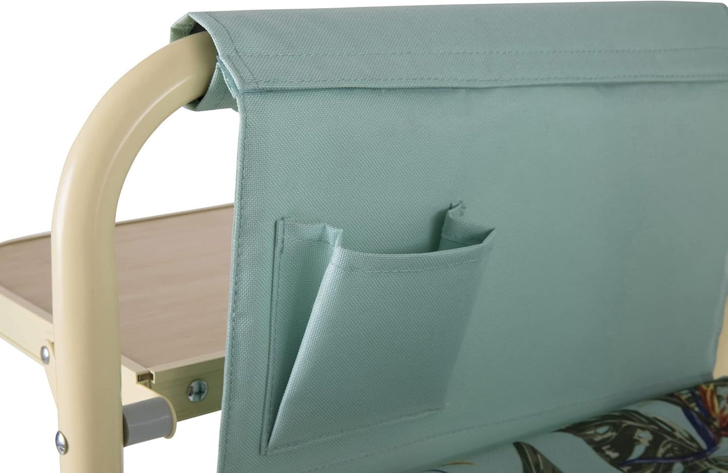 Picnic TIME Outdoor Directors Chair with Side Table, Beach Chair for Adults, Camping Chair with Table