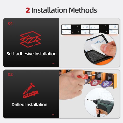 Wall Mounted Fishing Rod Holder for Garage, Horizontal & Vertical Fishing Rod Rack, Fishing Pole Storage with Soft EVA Protective Pad, Holds Up to 6 Rods or Combos, Fits Most Fishing Poles（1 Pack）