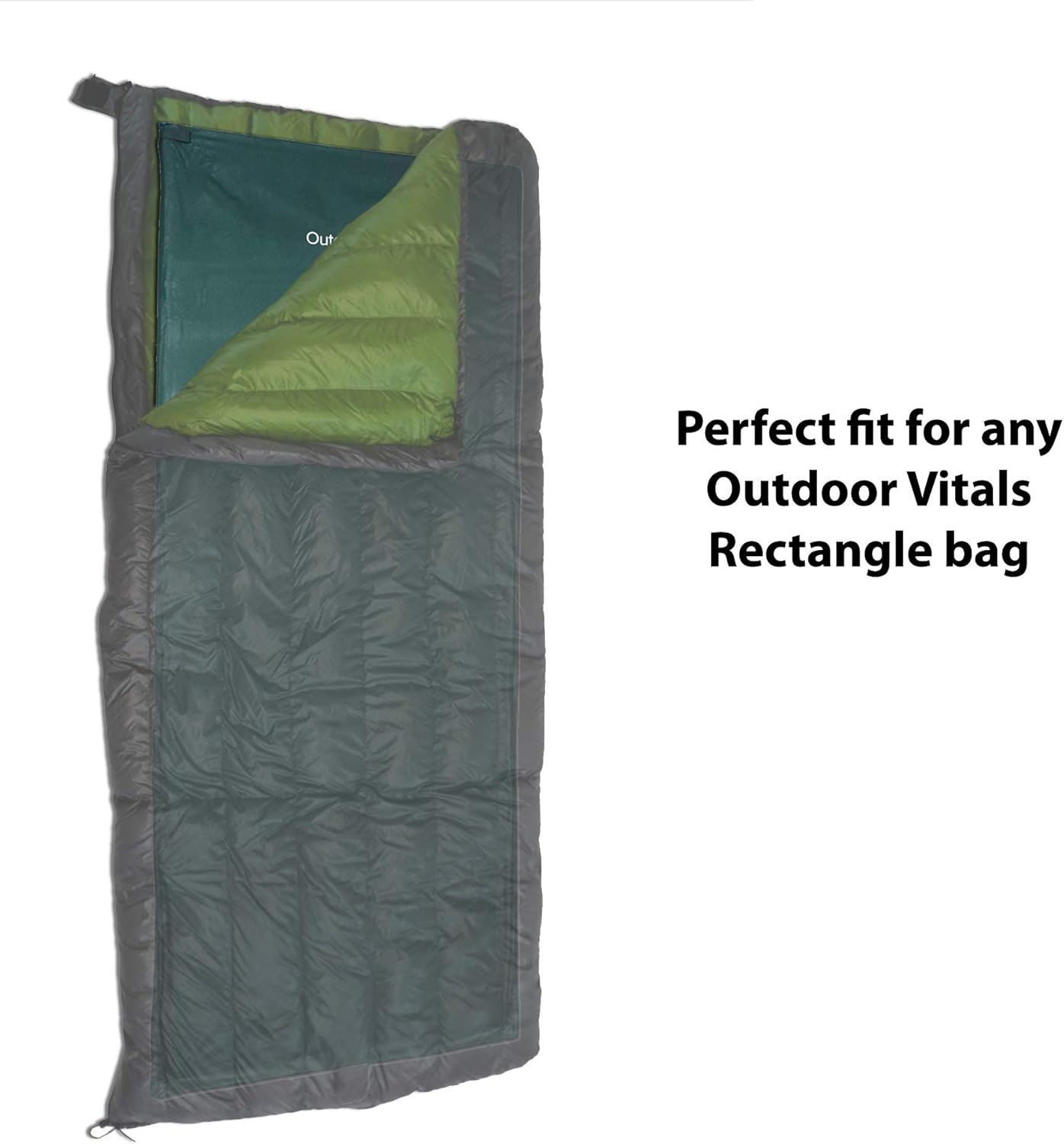 Sleeping Bag Liner (Charcoal, Rectangular/Micro Polyester)