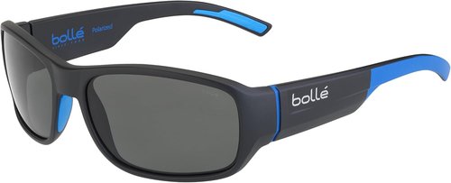 bollé Heron Sunglasses, Matte Black & Blue Black (12378), One Size