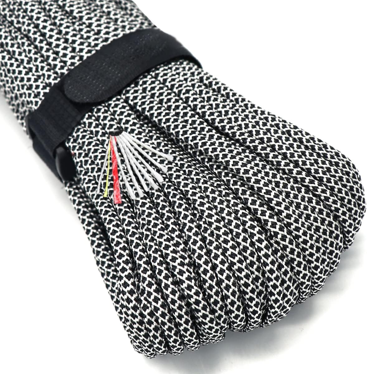 PSKOOK Survival Paracord Parachute Fire Cord Survival Ropes Red Tinder Cord PE Fishing Line Cotton Thread 7 Strands Outdoor 20, 25, 100 Feet