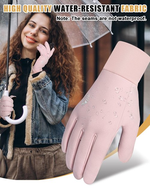 RIGWARL Thin Fleece Gloves for Cold Weather, Early Winter Glove Men Women with Touchscreen Fingers, Thermal Warm Drving Gloves for Running Hiking Walking Skiing Biking, Great Gift for Late Autumn