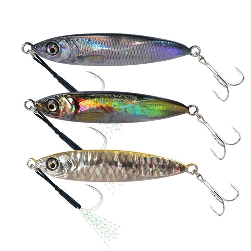 GULULUT Fishing Jigs for Saltwater and Freshwater, Sinking Jigging Bait and Long Casting Jigs Fishing Lures, Lifelike Metal Lures to Improve Fishing Efficiency