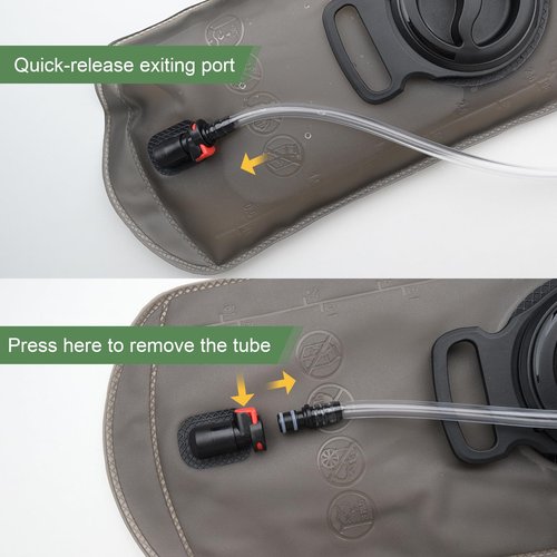 2.5L Large-Capacity TPU Outdoor Hydration Bladder with Matte Finish & Quick-Disconnect Tube for Easy Cleaning – Ideal for Hiking, Biking, and Outdoor Activities