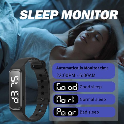 No Bluetooth No APP Fitness Watch Pedometer Calorie Counter Vibrate Alarm Activity Tracker IP65 Water Resistance Digital Watch