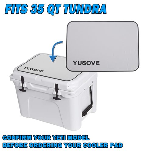 YUSOVE Cooler Pad Tundra Seadek Cooler Accessory,EVA Mat Fits Cooler 35 Tundra,3M Adhesive Backing (Gray)