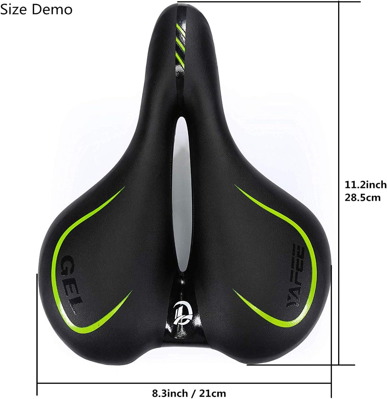 UNISTRENGH Big Bum Bike Saddle Seats Cruiser Suspension Shock Absorbing Ball Extra Wide Silica Gel Padded Cushion Bicycle Cycling