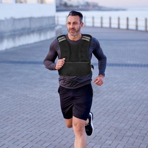Henkelion Adjustable Weighted Vest for Men Women Weights Included, 11-20lbs Body Weight Vests Adjustable for Running, Training Workout, Jogging, Walking