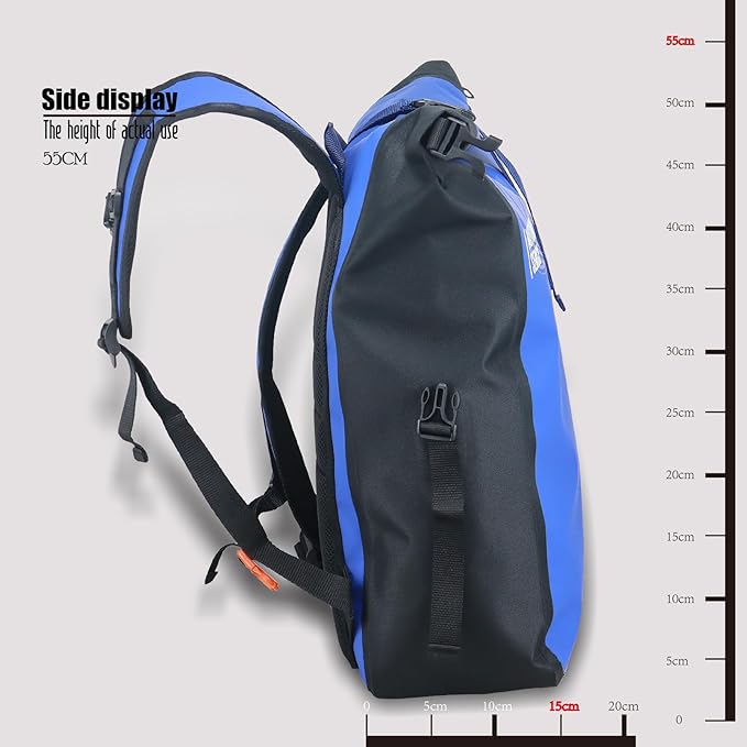 Dry Bags Waterproof Backpack, Waterproof backpack for boating,Floating,hiking, camping and other outdoor activities 25L.(Blue)