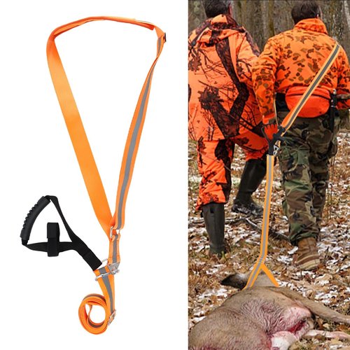 Kakalote Deer Drag Harness Hunting Gear, Heavy Duty Deer Drags Rope Deer Pulling Harness with Adjustable Shoulder Strap & Non-Slip Handle, Deer Hunting Accessories for Deer Hunters