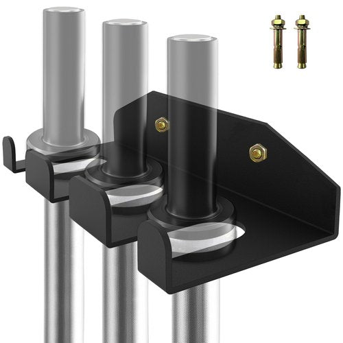 KSWLOR Barbell Storage Rack, Vertical Hanging Barbell Rack, Heavy Duty Wall Mounted Barbell Holder, Olympic Wall Mount Barbell Holder Space Saving Bar Holder Suitable for Garage, Gym, Home Fitness