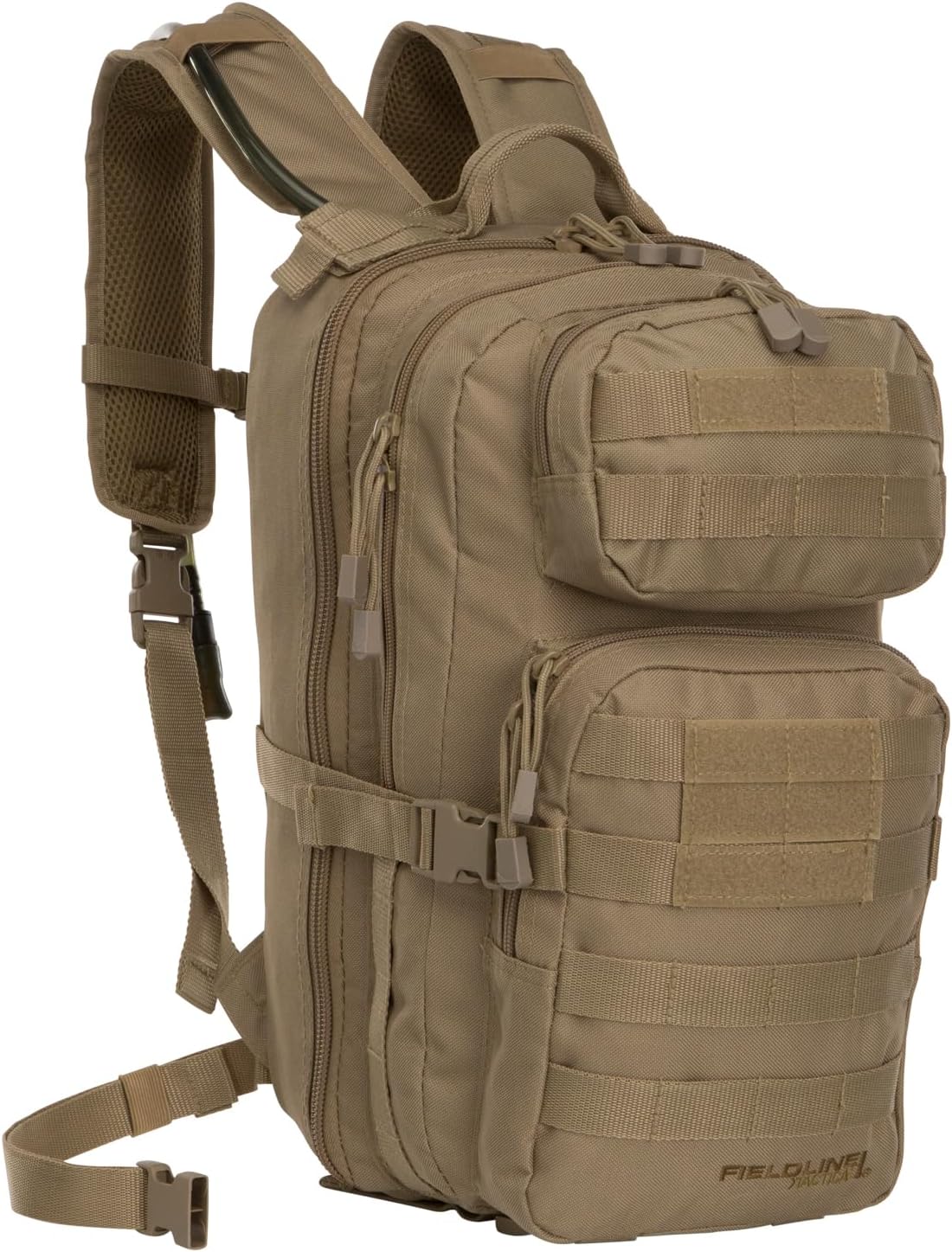 Surge Tactical Hydration Pack Military Backpack with MOLLE System | Survival Bug Out Bag | 22L Storage Capacity + 3L Reservoir (Digital Sand)