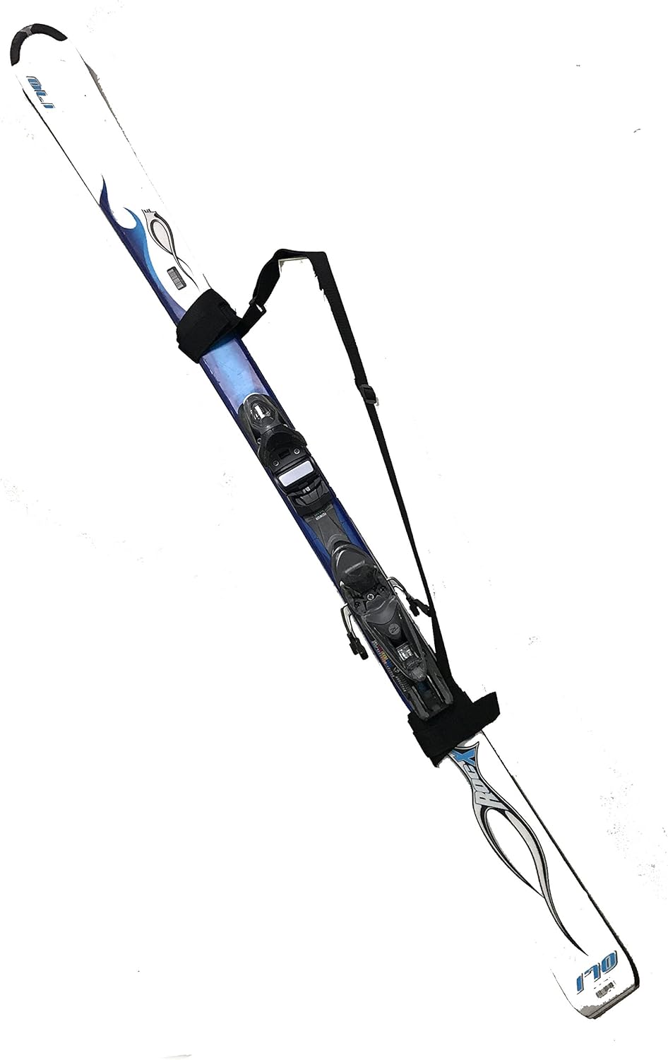 ZALTANA Padded SKI Carrier Bag Rack Holds & 1-1/2" Ski Shoulder Carrier Lash Handle Straps Combo SKB18