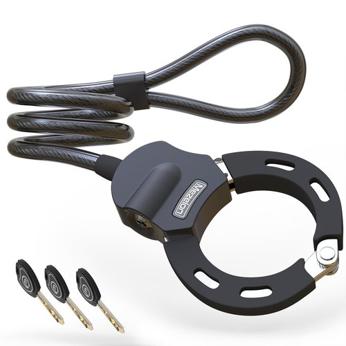 Mezelon Electric Scooter Lock, 100cm/13.5mm Heavy Duty Bike Cable Lock and Keys, Bicycle Lock, Scooter Locks Anti Theft for Scooter, Bicycle, E-Bike, Stroller and Motorcycle