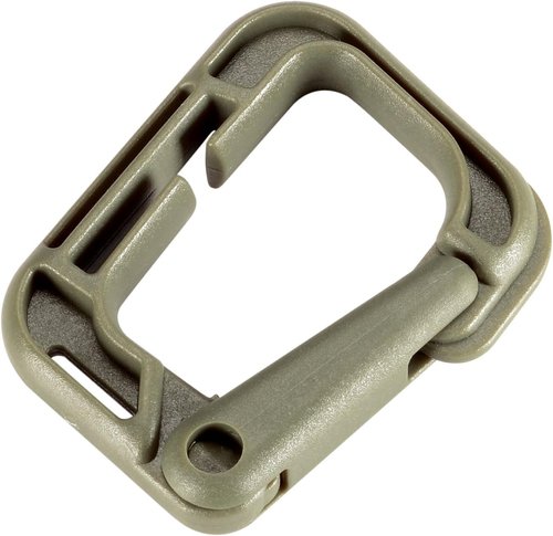 BOOSTEADY Multipurpose D-Ring Locking Hanging Hook Tactical Link Snap Keychain for Molle Webbing with Zippered Pouch