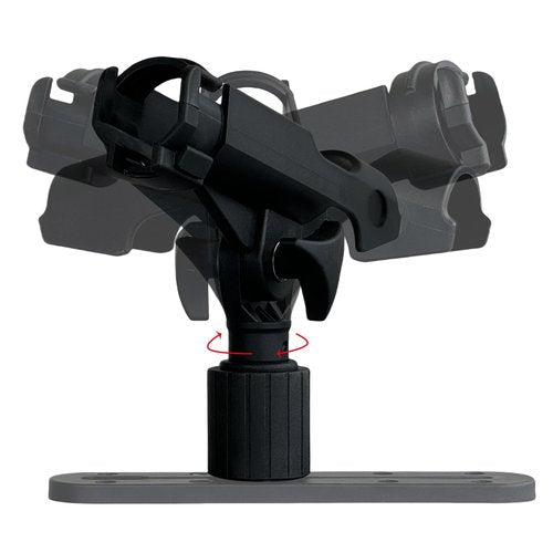 2 Pack Fishing Rod Holder with Track Mount Universal T-Shaped Screw Mounted on Rail for Kayak, Canoe, Fishing Boat (2Pack Rod Holders)