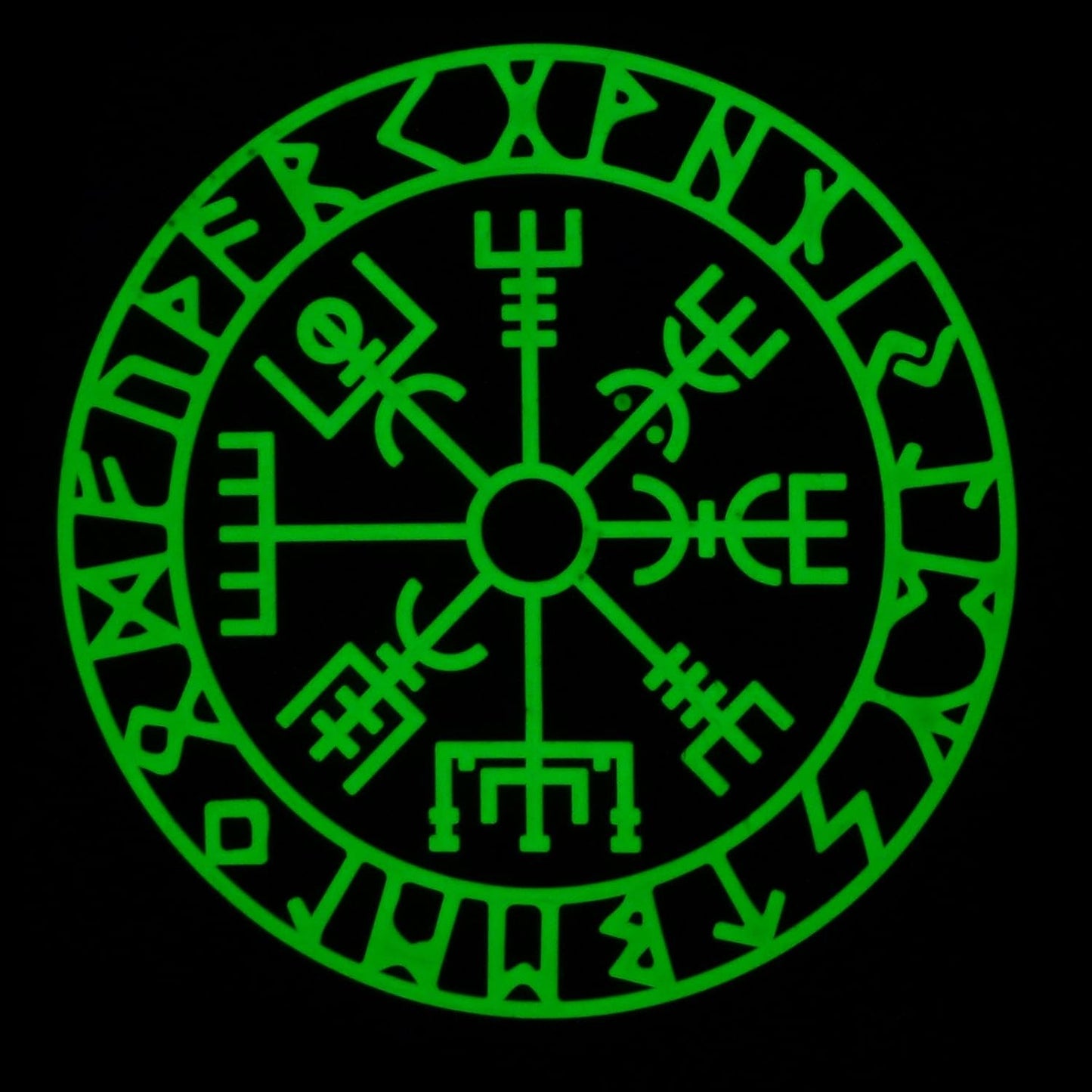 Vegvisir Viking Compass PVC Patch Compatible with Velcro - Norse Morale Tactical Patches for Backpacks, Vest (Subdued)