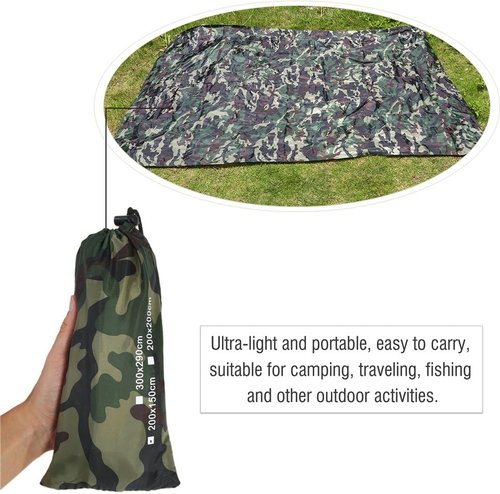 Camping Tent Tarp Multifunctional Footprint Ground Sheet Mat for Ourdoor Picnic Blanket(2 X 1.5M)