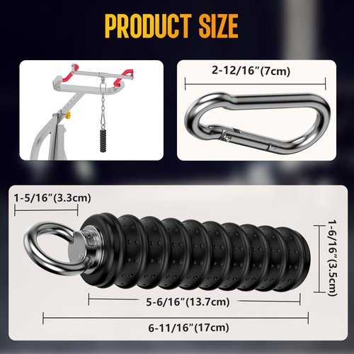 LAT Pull Down Bar Attachment for Tricep Rope Cable Machine, Ergonomic Cable Attachment Handle with Rubber, Gym Cable Accessories for Muscle Building, Strength Training (Single Handle - 1Pc)