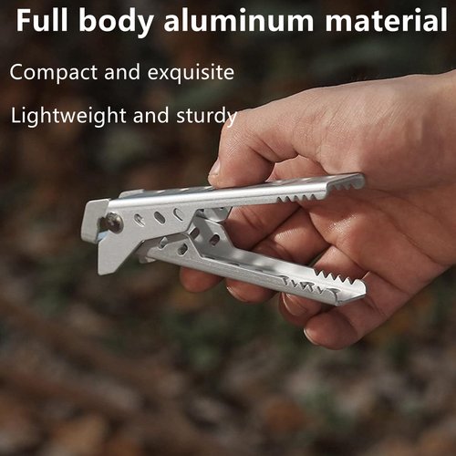 Malijnxin Camping Pot Gripper and Lifter, Strong Grip Camping Cookware Anti-Scald Pan and Bowl Holder for Safe Handling of Hot Cookware, Ideal for Home and Outdoor Camping Cookware