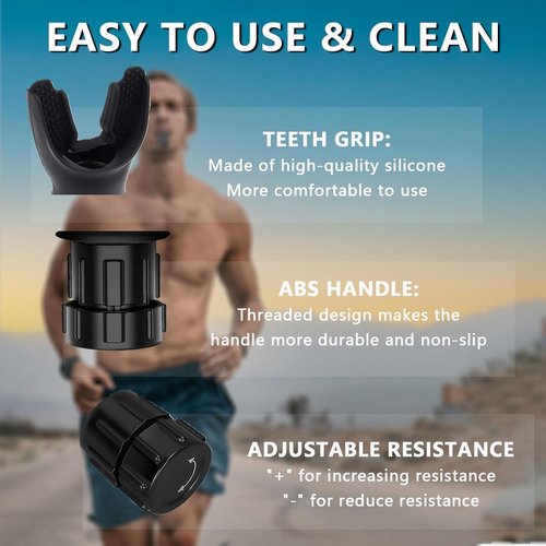 Exerciser Device Muscle Training, Fitness Trainer with Adjustable Resistance Settings, Exerciser Muscle Trainer for Adults