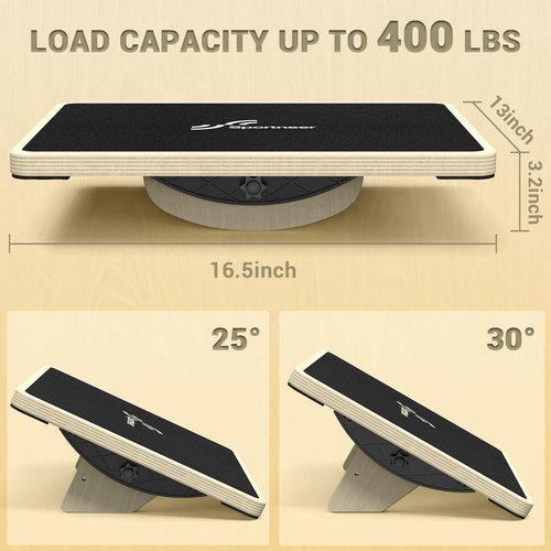 Sportneer Balance Board Blue Buddle with Slant Board for Balance Training Stretching Physical Therapy Standing Desk
