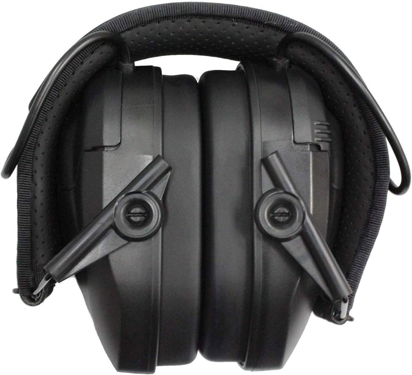 Walker's Razor Compact Electronic Youth/Women's 23dB NRR Noise-Canceling Hearing Protection Muff, 2 AAA Batteries Included