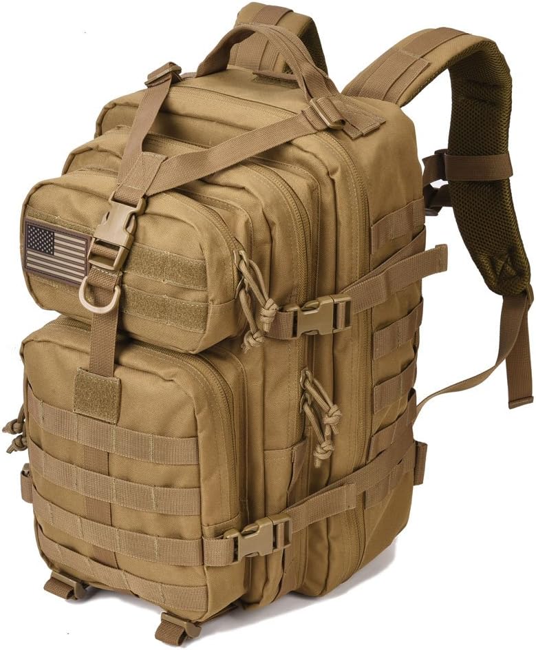 REEBOW GEAR Military Tactical Backpack 3 Day Assault Pack Army Molle Bag Backpacks Rucksack 35L